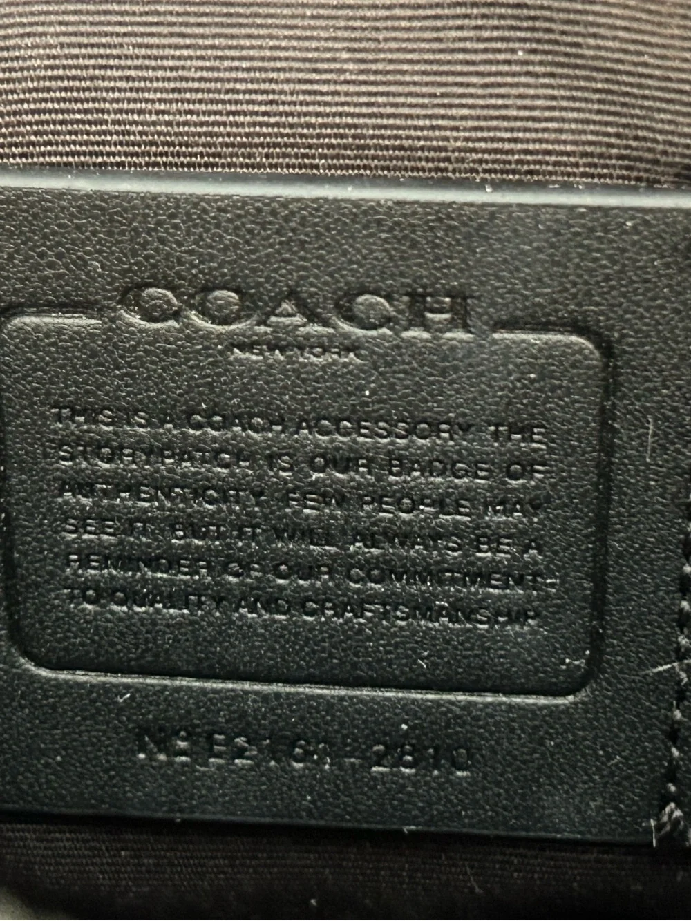Coach Black Leather Belt Bag with Front Pocket - Picture 9 of 11
